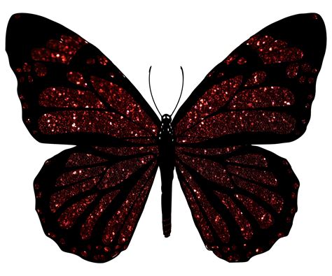 glitter red butterfly 24134726 PNG