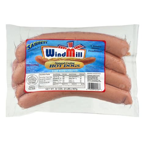 Sabrett WindMill Natural Casing Hot Dogs - 8 CT (32 oz) Delivery or ...
