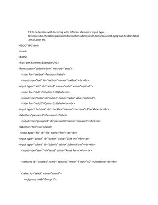 Image result for HTML Statements