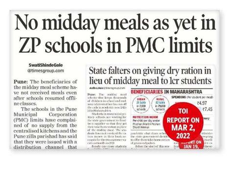 Cooked Midday Meals Fail To Be Delivered In Schools | Pune News - Times ...
