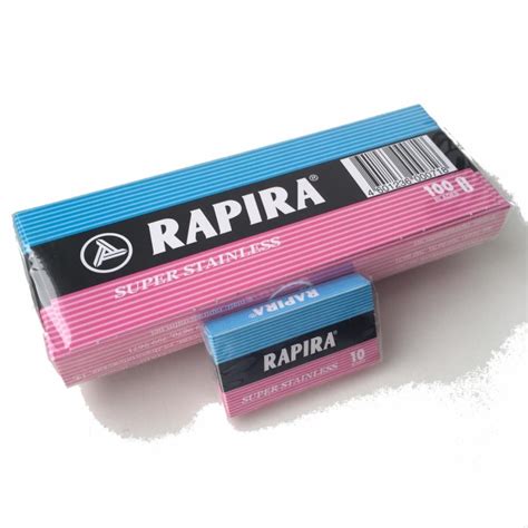 BLD-2739-10PK 100 Rapira Double Edge Safety Razor Blades Classic(10 Bl