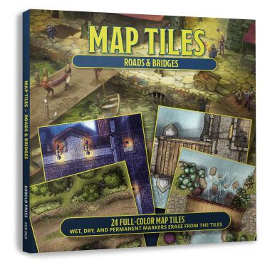 Buy Map Tiles: Roads & Bridges - Kobold Press - Roleplaying games