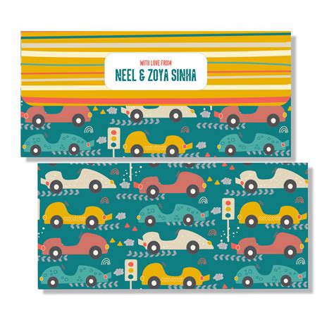 Gift Envelopes for Kids - Race Car / Label Shabel – Labelshabel