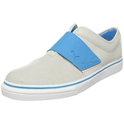 Buy Puma Men's EL Rey Cross Perf Leather Slip-On Sneaker,Silver Birch ...