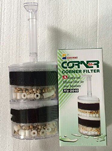 XY2010 Internal Aquarium Corner Filter | Medium Size|Bio Media & Sponge ...