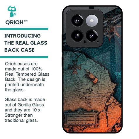 Geographical Map Mi 14 Glass Back Cover - Flat 35% Off On Mi 14 Back ...
