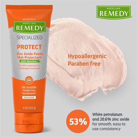 Medline Remedy Specialized Zinc Oxide Paste 4oz 1Ct