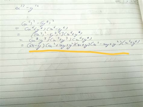 x12-y12 factorise the polynomial - Brainly.in