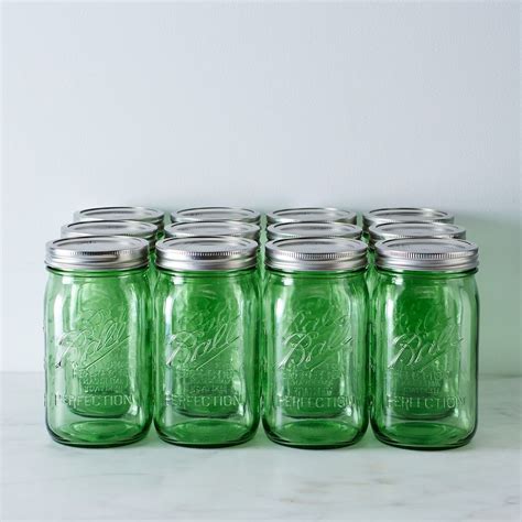 Green Ball American Heritage Collection Quart Mason Jars (Set of 12 ...