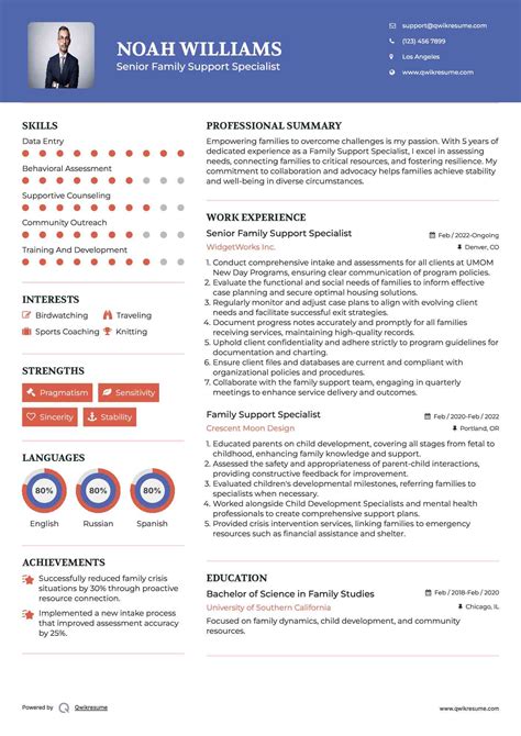10+ Family Support Specialist Resume Samples & Templates for 2025