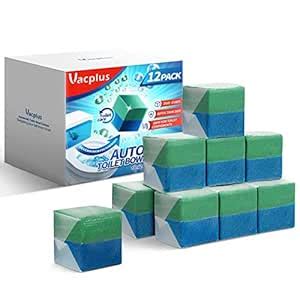 Vacplus Automatic Toilet Bowl Cleaner Tablets (12 Pack), Bathroom ...