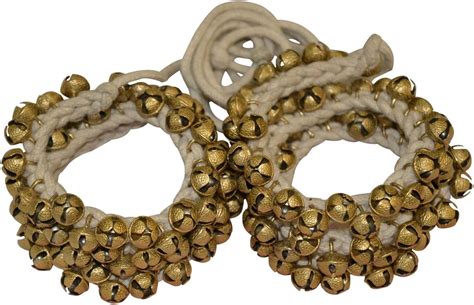 UAPAN Ghungroo (50 + 50) White Cotton String (2.0 cms) : Amazon.in ...