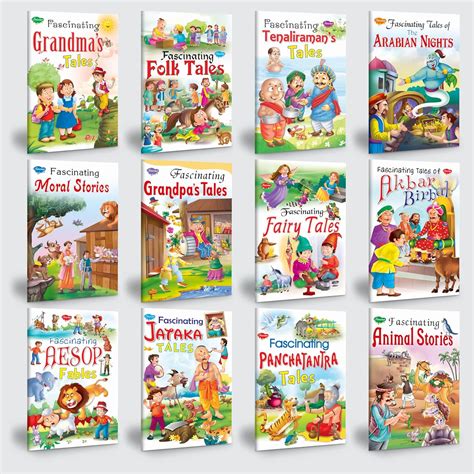 Set of 12 Panchatantra and Traditional Story Books collections for kids ...