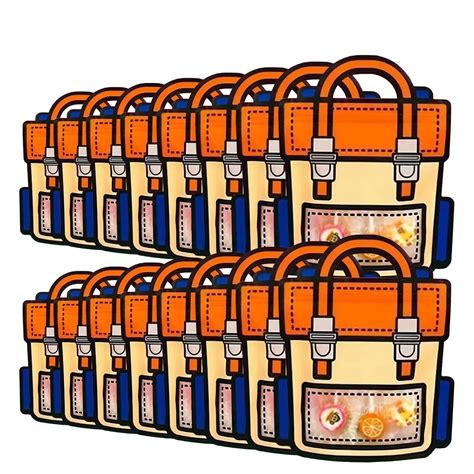 SKY FLEXI PACK – 16 Pcs, Medium, School Bag Themed Candy & Cookie Bags ...