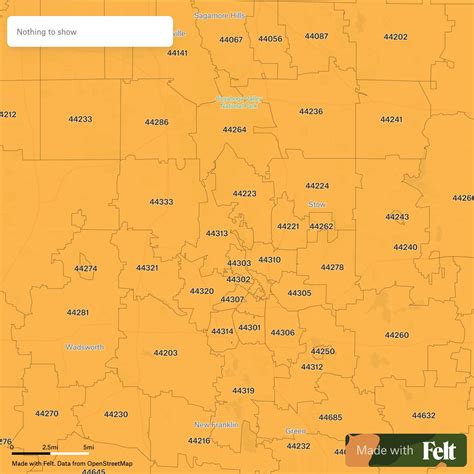 ZIP Codes in Summit County, Ohio