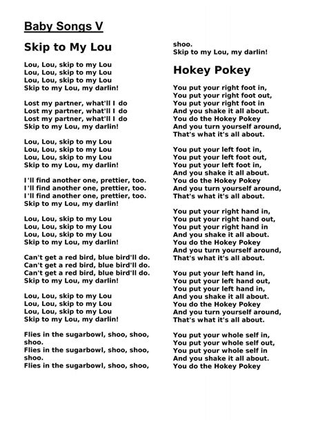 Baby Songs V Skip to My Lou - The Incredible Years