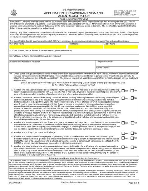 Image result for Printable DS-260 Application Form
