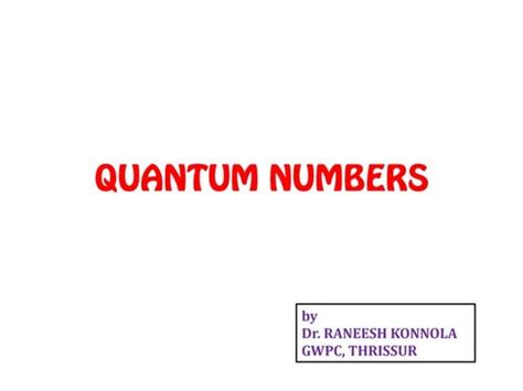 Image result for Quantum Numbers Video Learning