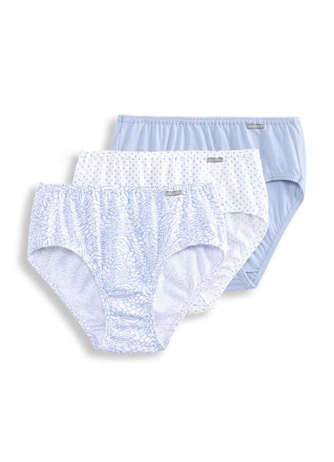 Jockey Womens Elance Hipster 3 Pack Underwear Hipsters 100% cotton ...