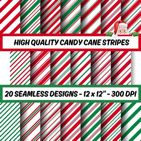Candy Cane Stripes, Candy Cane Pattern, Candy Cane Stripe Papers, Candy ...