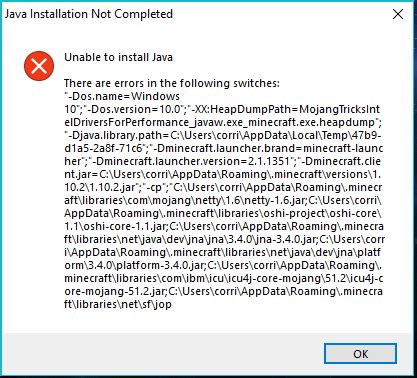 Unable to Locate Java Runtime 的图像结果