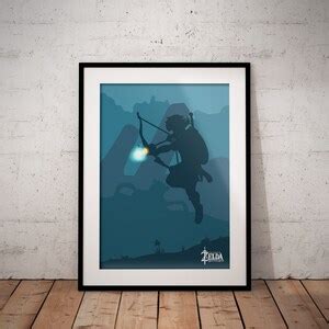 Zelda Poster BOTW Breath of the Wild Legend of Zelda - Etsy India