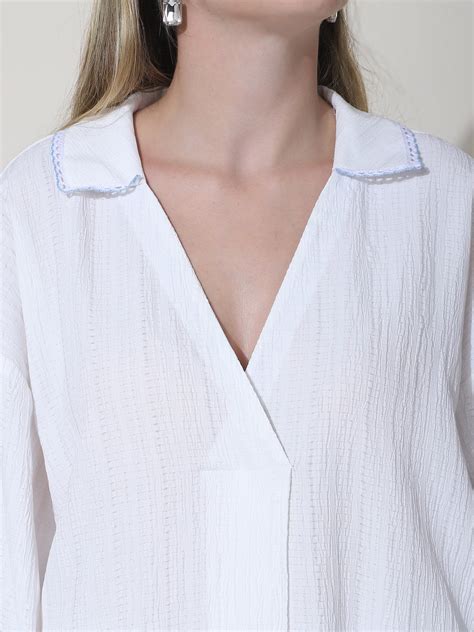 Buy Aina Crushed Hammer Pakistani Kurta Set (Clean-White) from Kelin