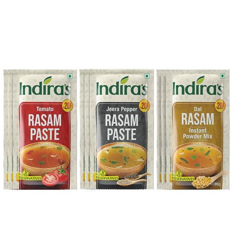 Indira's Instant Rasam Paste Combo: More Flavourful than Rasam Powder ...