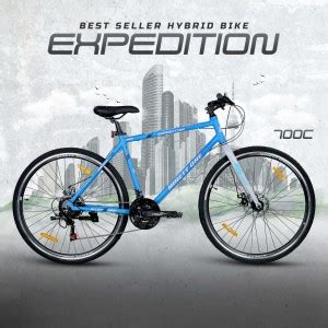 Ninety one Expedition 700C with Shimano Gears and Dual Disc Hybrid (21 ...