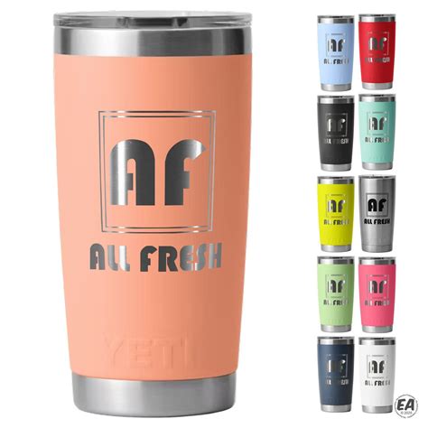 Customized YETI Rambler 20 oz Tumbler | Custom Stainless Steel Tumblers ...