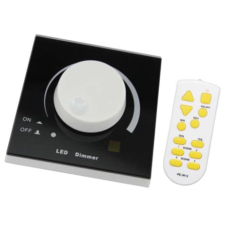 1-10V Rotary LED PWM Dimmer Dimmable Switch IR Wireless Remote Control ...