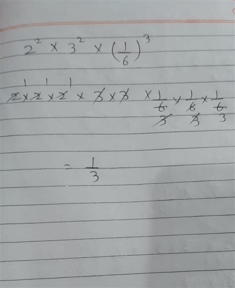 2 raise to the power 2 * 3 raise to the power 2 *(1 divided 6)raise to ...