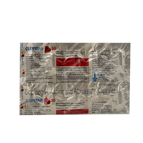 Clopitab Cv Gold 752075 Mg Capsule 10 - Uses, Side Effects, Dosage ...