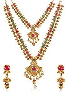 Shining Diva Fashion Latest Combo Design Necklace Set for Women Wedding ...