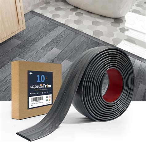 10FT Self Adhesive Vinyl Floor Transition Strip - Linoleum Peel and ...