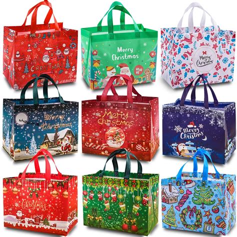 Amazon.com: IPQXE 32 Pack Large Christmas Gift Bags - Reusable ...