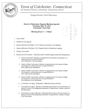 Fillable Online colchesterct Colchester Town Hall - colchesterct Fax ...