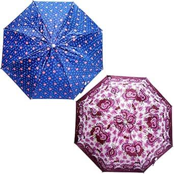 RAINPOPSON 2 Fold Printed Big Size Chatri Umbrella for Women & Men UV ...