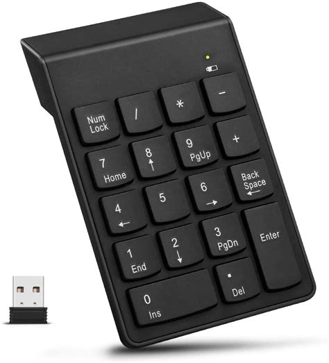Amazon.in: Buy Digitara Mini Numeric Keypad, 2.4Ghz Wireless Numeric ...