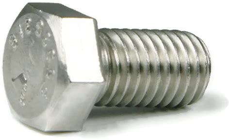 3/8-16 x 7/8 Hex Head Cap Screws, Stainless Steel 316, Plain Finish ...