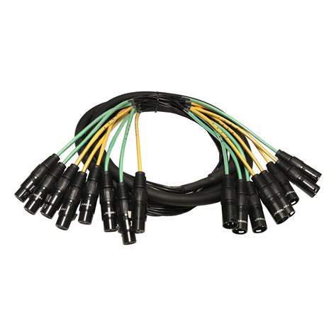 Hawk HSX8LU03 XLR Snake Cable (8 Channels) 3 M Patch Studio, Stage ...