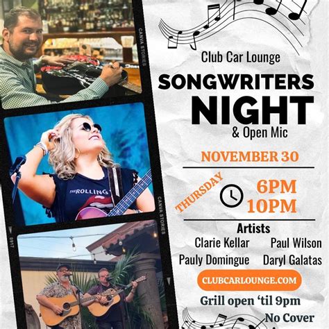 Songwriters & Open Mic Night, 401 Austin Street Bogalusa LA 70427, 30 ...