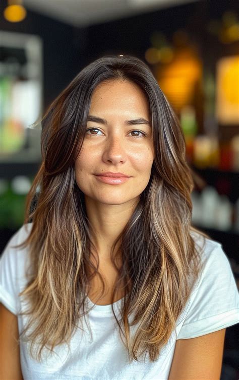 Long Layered Haircuts No Bangs