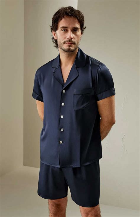 Deep Blue Voyager | Navy Satin Set for men | Luxurious satin Blue ...