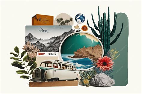 Travel Collage Background