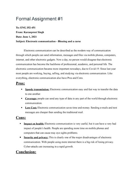 Image result for What Is a Formal Writing Assignment