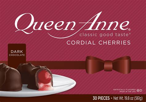 Queen Anne Dark Chocolate Cordial Cherries, 19.8 ounce Box, 30 Pieces - Walmart.com