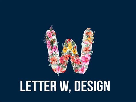 Letter W, Design Graphic by unique creations · Creative Fabrica