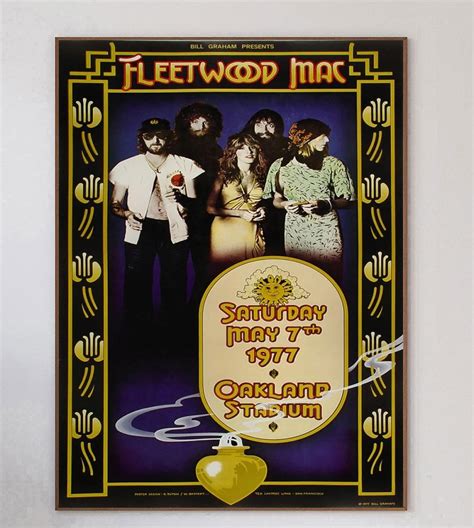 1977 Fleetwood Mac - Oakland Coliseum Original Vintage Poster For Sale ...