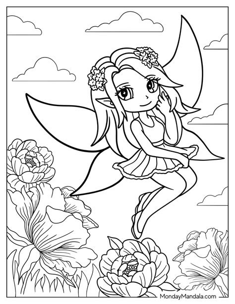 34 Fairy Coloring Pages (Free PDF Printables)